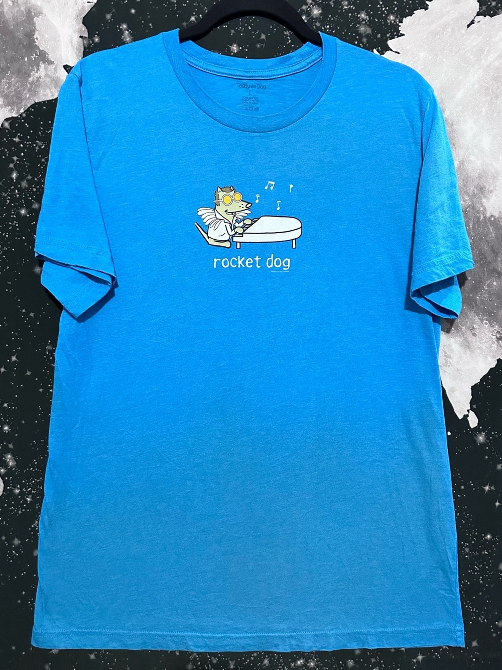 Teddy The Dog Rocket Man Funny Parody Shirt